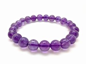 Hot Sale Premium Grade Feng Shui Amethyst <b>Crystal</b> Beaded <b>Bracelet</b> Handmade Eco-Friendly 8mm Women's Men's Natural Healing Stone - Product Image 4