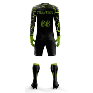Conjunto de Uniforme de Portero de Fútbol Profesional Personalizado, Jersey de Fútbol Acolchado de Manga Larga, Ropa Deportiva Transpirable para Entrenamiento de Portero - Product Image 6