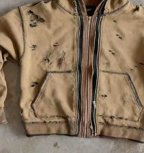 Glory Trending Custom Triple Layer Distressed Hoodie Wholesale OEM Service Premium Trending Look New Design Hoodie For Men - Product Image 4