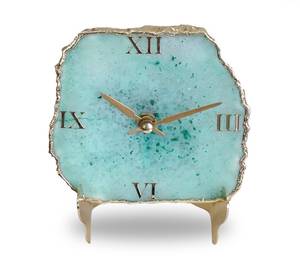 Luxury Handmade Agate Resin Table <b>Clock</b> Modern Waterproof Oversized Night Light Wedding Retirement Home Decor Dining Room - Product Image 3