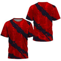 T-shirt personnalisé pour homme, sublimation, 100 % polyester, vêtements décontractés imprimés, mode masculine