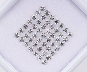 1.70 MM, Diamante natural suelto, Diamante sal y pimienta, Diamante de talla brillante redonda, Diamante Melee de fantasía para la elaboración de joyas - Product Image 3