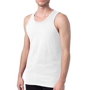 Men's <b>White</b> Cotton <b>Tank</b> <b>Top</b> O-Neck Casual Solid Color Knitted Sleeveless Vest For Everyday Wear Men's <b>Tank</b> <b>Tops</b> - Product Image 3