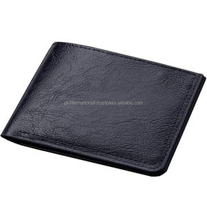 Portefeuille en cuir véritable vintage personnalisé en noir marron Usine directe Personnalisable Mode pour hommes Portefeuille à deux volets - Product Image 4
