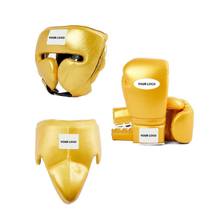 Conjunto de Boxeo Profesional de Piel Genuina Personalizado al por Mayor, de Calidad Superior, para Entrenamiento de Kickboxing y Sparring - Product Image 1