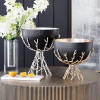 Magnifique bol à fruits et bonbons en acier inoxydable sculpté de luxe, non toxique, pour la décoration de table, la maison et la cuisine, occasions de fête