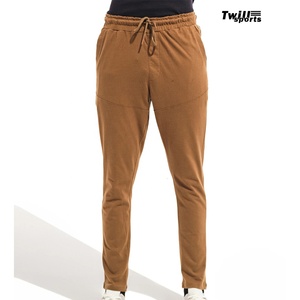 Pantalon en toile de coton biologique 100% pour homme, coupe slim classique Twill-Sports, léger, respirant, séchage rapide, extensible - Product Image 1