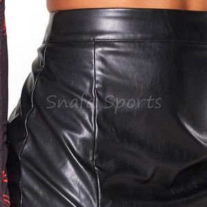 กระโปรงหนังแท้ทรงเอเอวสูงสำหรับผู้หญิง แบบมินิ ผ่าข้าง สไตล์ลำลอง ไซส์พลัส ปักลายได้ตามสั่ง ใส่ได้สองด้าน - Product Image 6