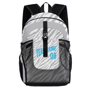 Sac à dos de lutte américaine personnalisable noir/gris, durable, extensible, imperméable, en polyester/coton, unisexe, pour adultes, équipement sportif 20-36L - Product Image 5