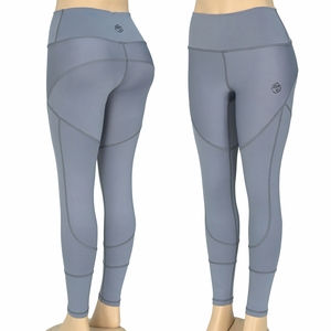 Blaze Fight Wear Simple Customized Solid Yoga <b>Leggings</b> High-Waist <b>Flared</b> Legs Seamless Quick Dry Breathable Elastic Waist - Product Image 1