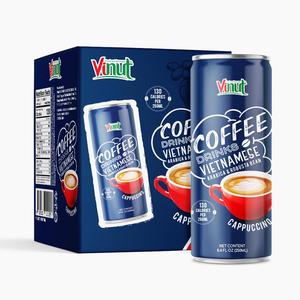 เครื่องดื่มกาแฟอาราบิก้าและโรบัสต้า มอคค่า ลาเต้ คาปูชิโน่ 250 มล. รับผลิตแบบ OEM ODM แบรนด์ส่วนตัว ผู้ผลิตเครื่องดื่ม เวียดนาม - Product Image 1
