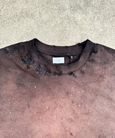 T-shirt déchiré pour homme, style vintage grunge, délavé, surdimensionné, streetwear, décontracté, en coton, tendance