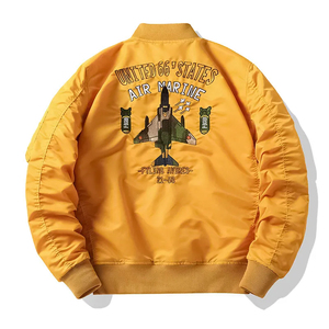 Chaqueta Ligera Acolchada, Estilo Urbano, Corte Regular, Chaqueta Bomber con Parches Bordados Personalizados, MOQ Bajo, Ropa Urbana - Product Image 2