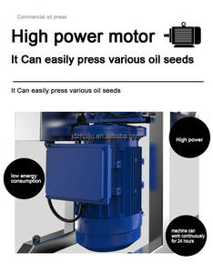 3500w בורג כוח גבוה שמן מכונת הקש קנבוס בוטנים חמניות זרעי פשתן קוקוס קקאו שמן סויה HJ-P25 - Product Image 5