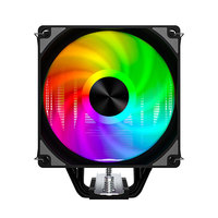 Refroidisseur CPU SNOWMAN MT5 V3 120 mm RGB, 5 caloducs, PWM 4 broches + 5V 3 broches avec fonctions LED pour un refroidissement efficace sur les ordinateurs AM4 AM3