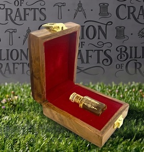Vintage-Stil Einzelflaschen-Holzgeschenkbox für Exquisites Oud-Parfüm - Product Image 3