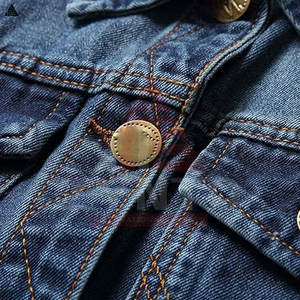 Chaleco Vaquero Delgado para Hombre, Diseño OEM de Alta Calidad, Nuevo, Chaleco de Mezclilla sin Mangas, Ropa Casual - Product Image 6