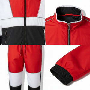 Chaqueta Cortavientos Reflectante Personalizada para Hombre, Traje Deportivo de Verano, Ropa Deportiva Urbana, Satén de Secado Rápido, Transpirable, con Cierre, 100% Poliéster - Product Image 4