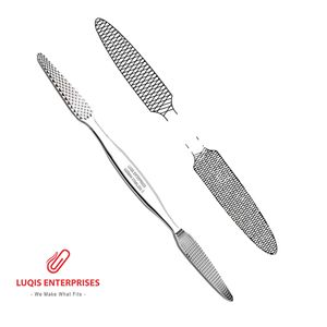 Râpe nasale Converse à double extrémité, à coupe fine et grossière, instrument chirurgical ORL - Product Image 1