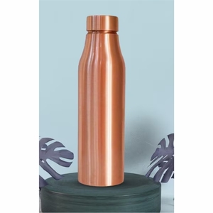 Wholesale Premium Pure Copper Water <b>Bottle</b> Custom Logo Leak Proof Jointless Metal Sports Drinkware Health Water <b>Flask</b> <b>Bottle</b> - Product Image 1