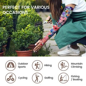 Manchons de bras sportifs souples personnalisables avec protection solaire UV, respirants et anti-transpiration pour les activités sportives en extérieur - Product Image 6