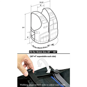 Chaleco de Trabajo Resistente con Múltiples Bolsillos y Tiras Reflectantes para Seguridad en la Construcción e Industria - Product Image 4