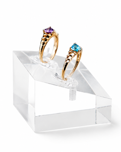 Exhibidores de Joyería de Anillos Acrílicos Transparentes Directo de Fábrica, OEM ODM, Grabado Láser para Exhibición en Vitrinas, Tamaños para Adultos y Niños - Product Image 3