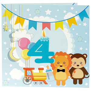 <b>Lion</b> & Monkey Greeting Cards Fun <b>Toy</b> Inspired Cards for Kids & Adults - Product Image 1