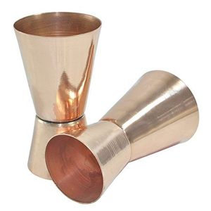 Luxury Copper Bar Jigger 30ml 45ml Double Sided Cocktail <b>Measuring</b> Cup Professional <b>Drink</b> Mixer Bartender Accessory Tool - Product Image 1