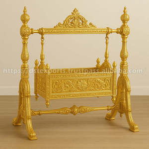 Cuna Elegante y Moderna de Madera de Teca para Bodas, Namkaran, Vidhi y Ceremonias de Bautismo, Duradera, Tamaño Personalizable, Australia - Product Image 6