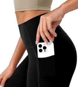 Leggings Deportivos de Cintura Alta, de Secado Rápido, Color Sólido, Transpirables, de Nailon, para Gimnasio, Fitness, Yoga, para Mujer - Product Image 3