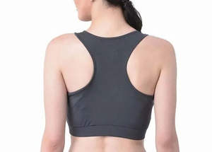 Sujetador Deportivo de Yoga para Mujer, de Alta Sujeción, Sin Costuras, Transpirable, con Logotipo Frontal, Escote en V Profundo, Decoración de Cristales, Ropa Deportiva - Product Image 3