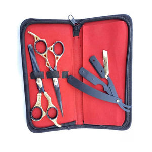 New Style Blunt Barber <b>Thinning</b> Shears Kit <b>Mirror</b> Polish Stainless Steel Scissors Set Right-Handed 28 Teeth Short Handle Comb - Product Image 1