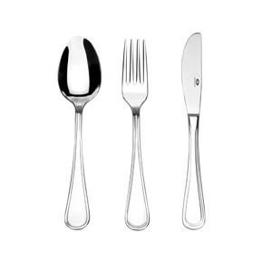 Set di Coltelli da Tavola Aries in Acciaio Inossidabile, 4 Pezzi, Design Moderno ed Elegante per Uso Quotidiano - Product Image 1