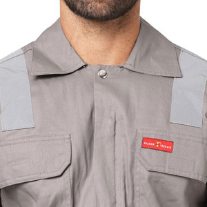 Sudadera con capucha con logotipo reflectante personalizada para la construcción Chaqueta de seguridad de manga larga Sudadera con capucha de alta visibilidad para hombres - Product Image 4