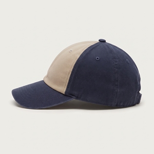 Casquette de baseball unisexe 6 panneaux en sergé color block, réglable, vente en gros, logo personnalisé, haute qualité, OEM ODM, faible MOQ, style Dad Cap - Product Image 2