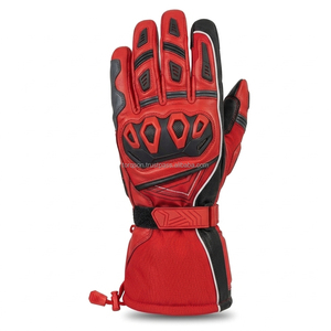 Guantes cálidos para motocicleta diseñados con materiales resistentes a la intemperie, palmas acolchadas y dedos flexibles para mayor comodidad en la conducción invernal. - Product Image 5