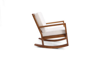 Silla Mecedora de Madera Sólida para Interiores y Exteriores, Ideal para Jardín, Patio, Sala de Estar, Relajación y Recepción - Product Image 3