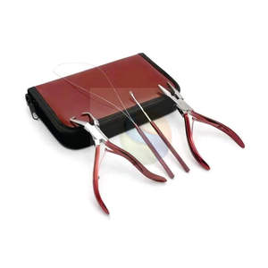 Kit de Herramientas Profesional para Extensiones de Cabello con Recubrimiento de Color, Herramienta para Abalorios, Material Compuesto Personalizable, Extensiones de Cabello Premium - Product Image 1