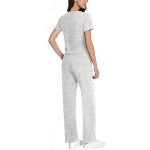 Ensemble tendance t-shirt et pantalon pour femme, vêtements de sport légers et respirants, tenue de fitness élégante, vêtements de sport stylés - Product Image 2