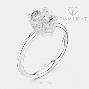 Élégante bague en or blanc 14 carats avec diamant de laboratoire taille poire 1,63 carat, certifié IGI, couleur F+, clarté VS+, bijoux de fiançailles et de mariage - Product Image 2