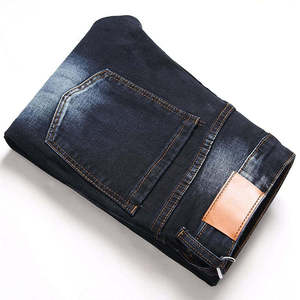 Jeans vintage slim pour homme, jeans déchirés de créateur, denim bleu délavé, pantalon en denim de haute qualité, jeans violets - Product Image 2