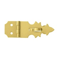 Serrure à moraillon en laiton massif avec cadenas antivol Serrure à moraillon et agrafe polyvalente en laiton pour garages et portails