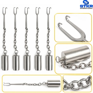 Retractor Nasal Cerkes con Peso, Juego de 5 Piezas de Acero Inoxidable - Product Image 6