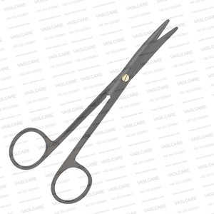 Ciseaux Mayo à lame dentelée CeraCoat (17 cm) courbés et droits, revêtement céramique avec lame inférieure micro-dentelée antidérapante pour la coupe des tissus - Product Image 2