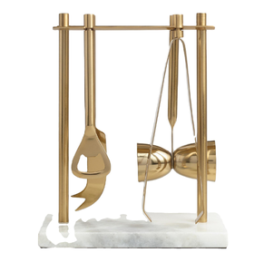 Juego de herramientas de barra de latón dorado de calidad perfecta para mezclar bebidas en casa y hotel, juego de herramientas de barra Golden Craft a un precio razonable. - Product Image 5