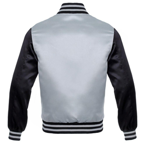 High Quality Custom Chenille Embroidery Varsity Jacket for <b>Men</b> College Baseball Bomber Letterman Crop Leather Jacket Stand - Product Image 2