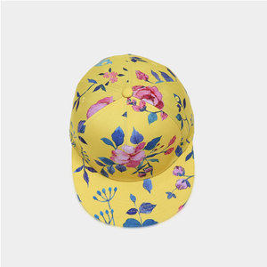 Polyester Sublimated <b>Cap</b> Breathable <b>Quick</b> <b>Dry</b> Fabric Adjustable Snapback Outdoor Casual Fitness and Sports Headwear - Product Image 5