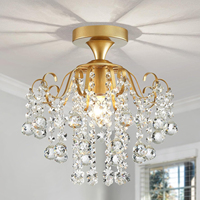 Lustre en cristal, luminaire de plafond moderne pour chambre à coucher, couloir, bar, cuisine, salle de bain