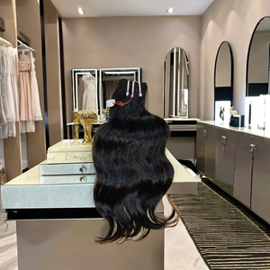 Venta al por mayor mejor calidad 100% extensiones de cabello crudo doble dibujado natural recto a granel trenzado precio competitivo - Product Image 1